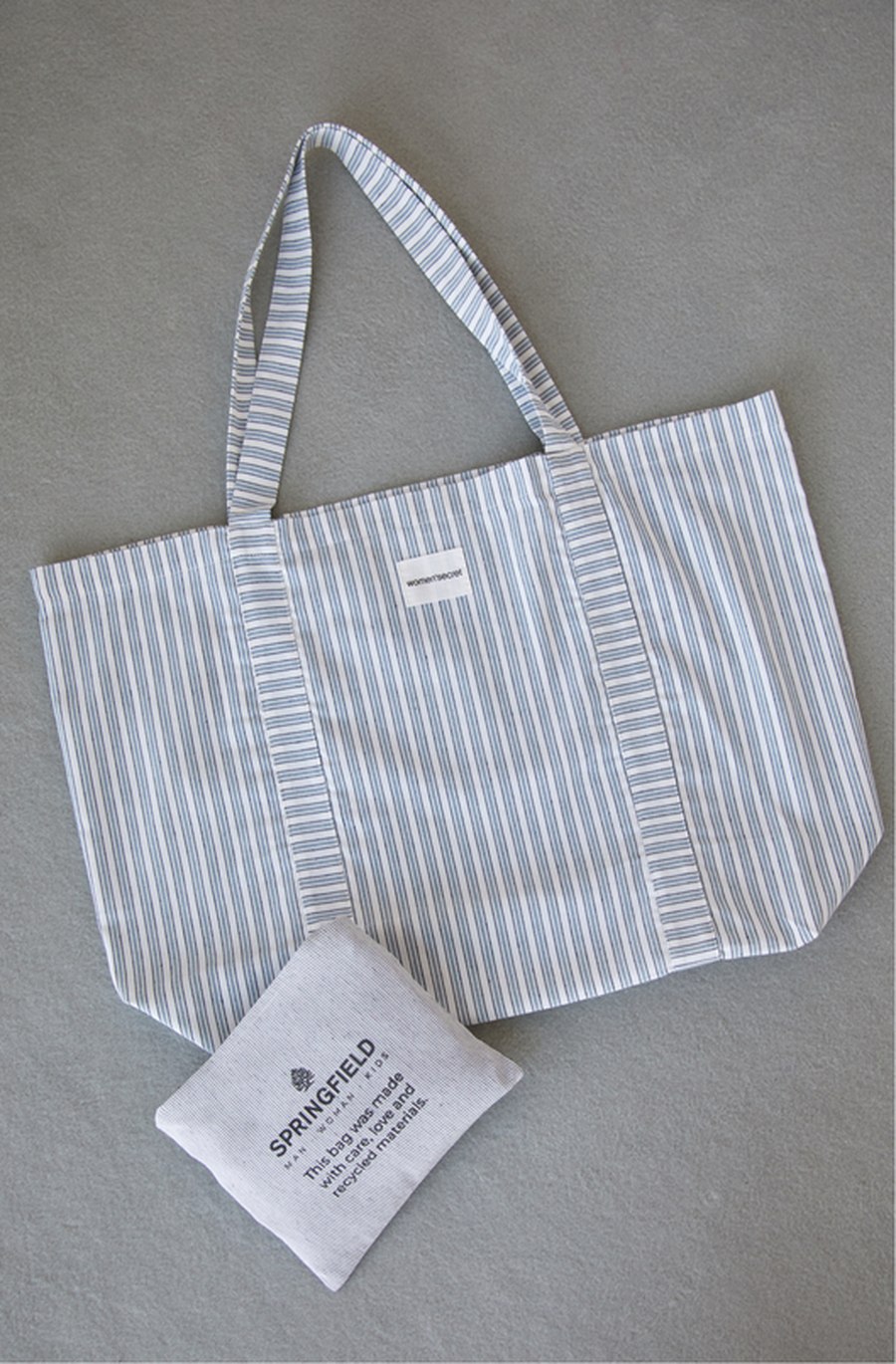 Ecobag, bolsa reutilizable fabricada con textil reciclado